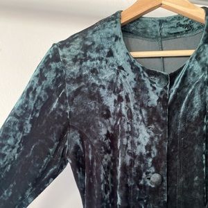 Betsey Johnson Crushed Velvet Vintage Skater Dress